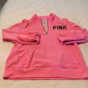 Victoria’s Secret quarter zip pink hoodie